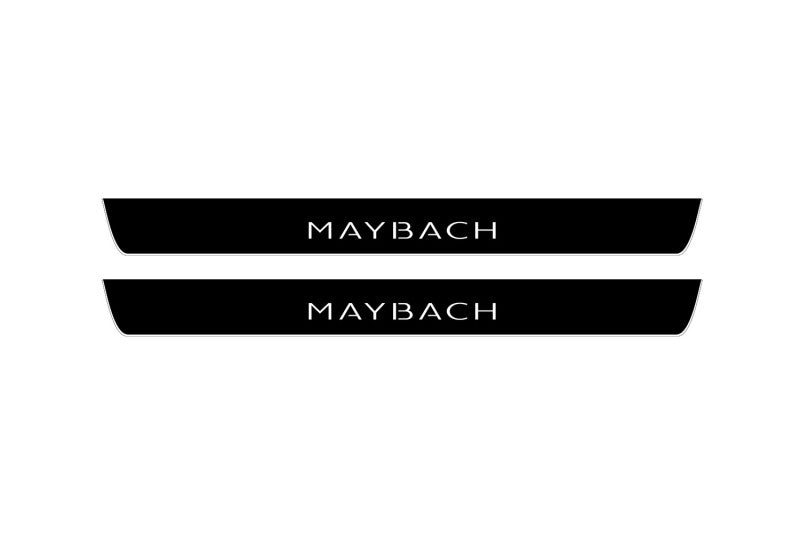 Mercedes S-Class W223 2020+ Led Door Sill Pro With Logo Maybach (Premium Painting)