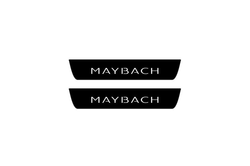 Mercedes S-Class W223 2020+ Led Door Sill Pro With Logo Maybach (Premium Painting)