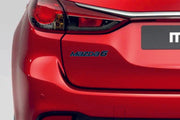 Mazda 6 III tailgate trunk rear 3D emblem with Mazda 6 logo (type MIXT)