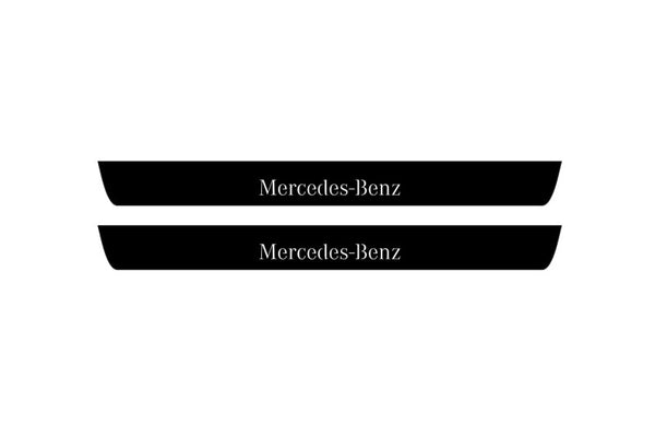 Mercedes ML W166 2011-2015 Car Door Sill With Logo Mercedes-Benz (Premium Painting)