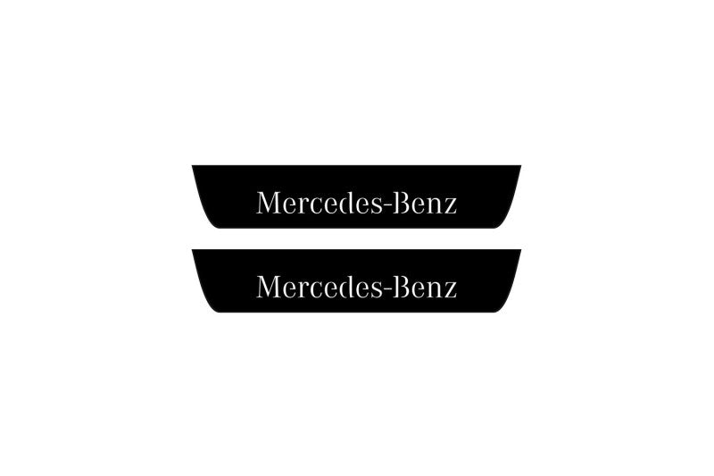 Mercedes ML W166 2011-2015 Led Door Sill Pro With Logo Mercedes-Benz (Premium Painting)