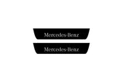 Mercedes ML W166 2011-2015 Led Door Sill Pro With Logo Mercedes-Benz (Premium Painting) Mercedes Led Door Sills PRO opdesign