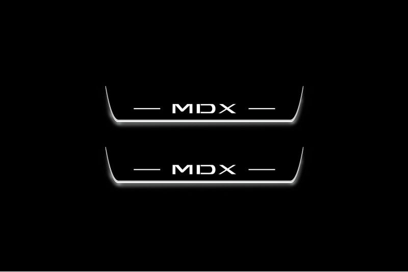 Acura MDX III 2013-2021 LED Door Sills PRO With Logo MDX