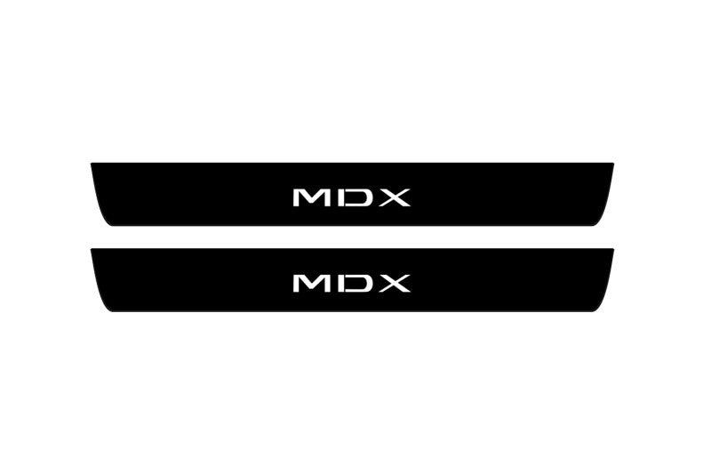 Acura MDX IV 2021+ Led Door Sill Pro With Logo MDX (Premium Painting) Acura Led Door Sills PRO opdesign