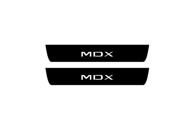 Acura MDX IV 2021+ Led Door Sill Pro With Logo MDX (Premium Painting) Acura Led Door Sills PRO opdesign