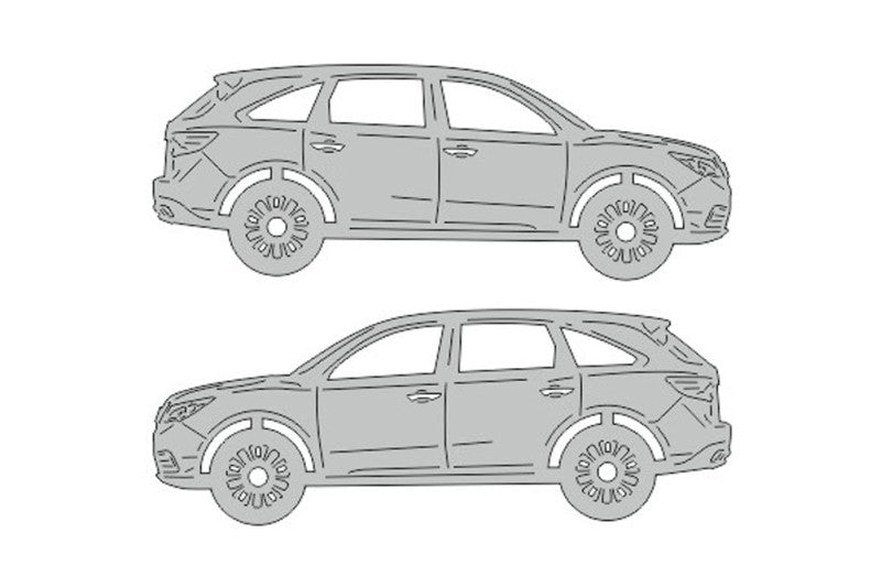 Аcura MDX III (2013-2021) Floor Mat Emblem Set – Stainless Steel Badges Car Mats Badges Decoin