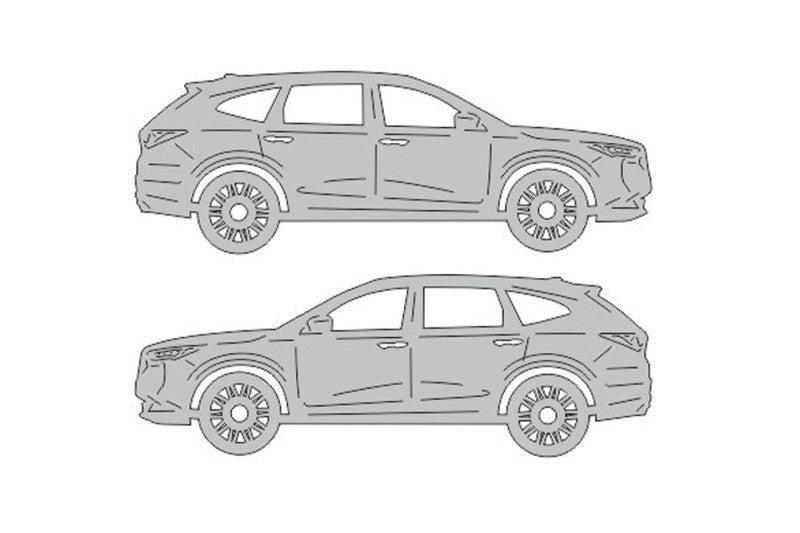 Аcura MDX IV (2021+) Floor Mat Emblem Set – Stainless Steel Badges Car Mats Badges Decoin