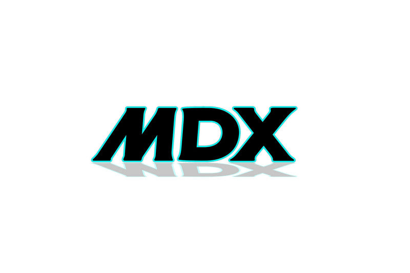 Acura MDX I 2001-2006 tailgate trunk rear 3D emblem with MDX logo (type MIXT) Acura emblems decoinfabric