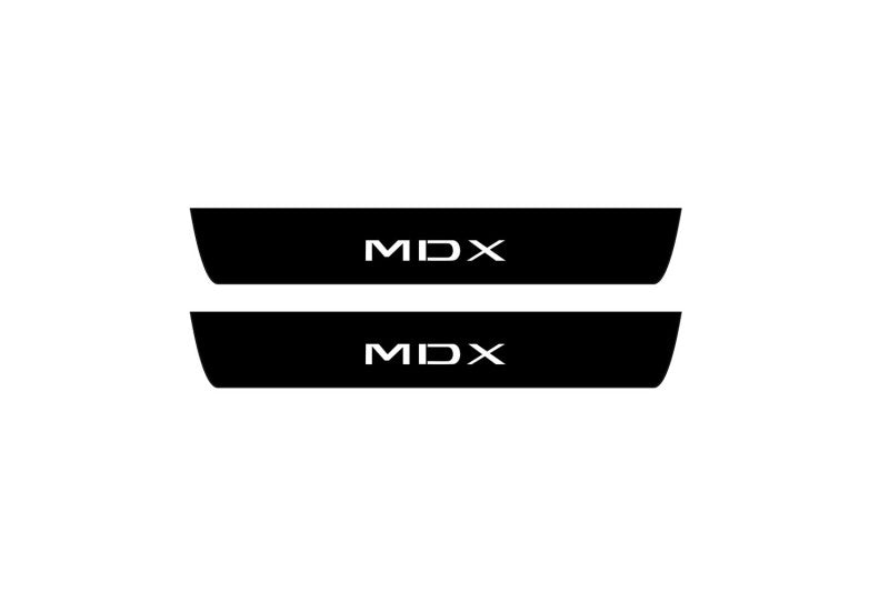 Acura MDX III 2013-2021 Led Door Sill Pro With Logo MDX (Premium Painting) Acura Led Door Sills PRO opdesign