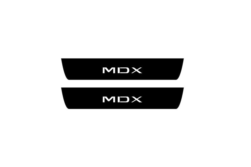 Acura MDX III 2013-2021 Led Door Sill Pro With Logo MDX (Premium Painting) Acura Led Door Sills PRO opdesign