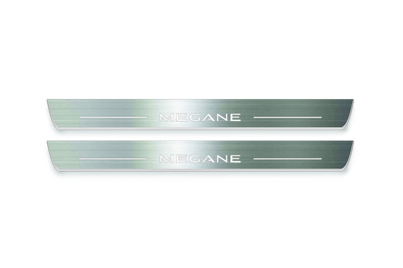 Renault Megane IV 2015+ Auto Door Sill Plates With Logo Megane