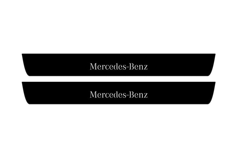 Mercedes G-Class W464 2018+ Led Door Sill Pro With Logo Mercedes-Benz (Premium Painting) Mercedes Led Door Sills PRO opdesign