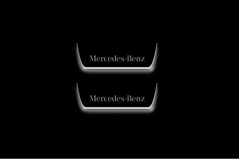 Mercedes G-Class W464 2018+ LED Door Sills PRO With Mercedes-Benz Logo