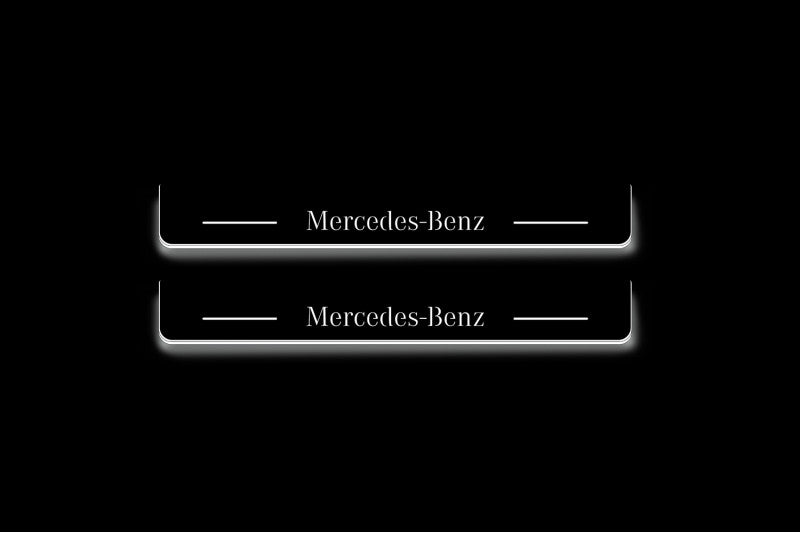 Mercedes C-Class W206 2021+ Car Door Sill With Logo Mercedes-Benz