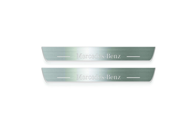 Mercedes GLS I 2015-2019 Led Door Sills With Logo Mercedes-Benz