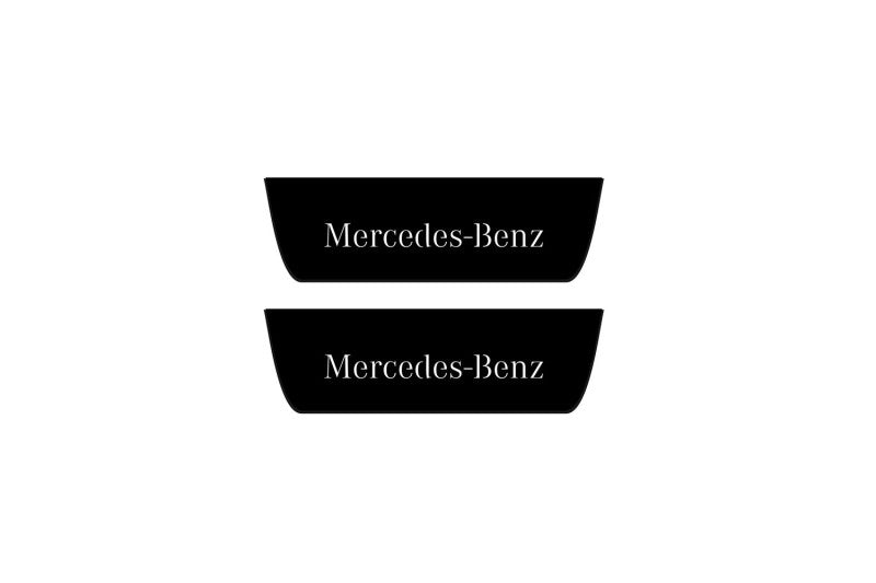 Mercedes G-Class W463a 2018+ Led Door Sill Pro With Logo Mercedes-Benz (Premium Painting) Mercedes Led Door Sills PRO opdesig