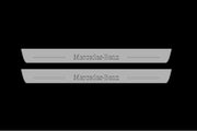 Mercedes S-Class W222 2013-2020 Auto Door Sill Plates With Logo Mercedes-Benz Mercedes Led Door Sills opdesign