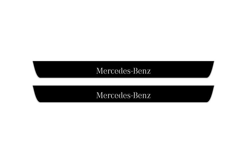 Mercedes S-Class W223 2020+ Led Door Sill Pro With Logo Mercedes-Benz (Premium Painting)