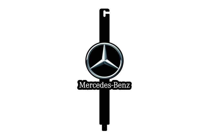 Car Show Stainless Steel Hood Prop with Mercedes-Benz Logo