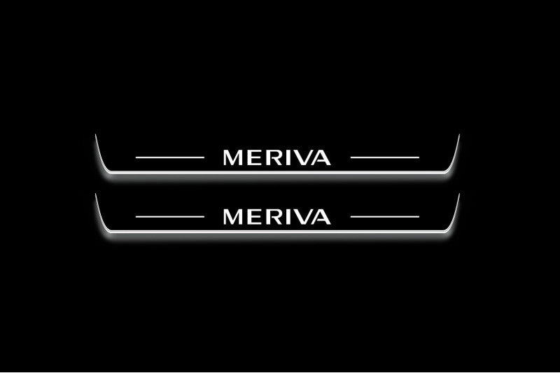 Opel Meriva A 2002-2010 Led Sill Plates With Logo Meriva