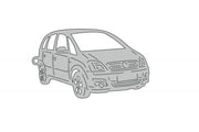 Car Keychain for Opel Meriva A 2002-2010 (type 3D) Keychains opdesign