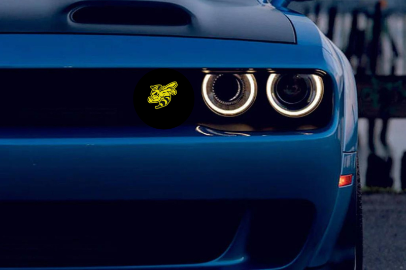 Dodge Emblem & Badges set with murdeR horneT logo (Type 3) Dodge emblems decoinfabric