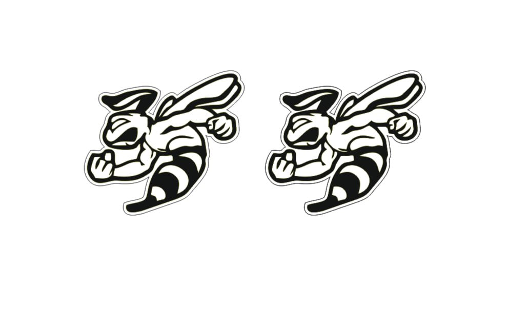 DODGE emblem for fenders with murdeR horneT logo (type 3) Dodge emblems decoinfabric