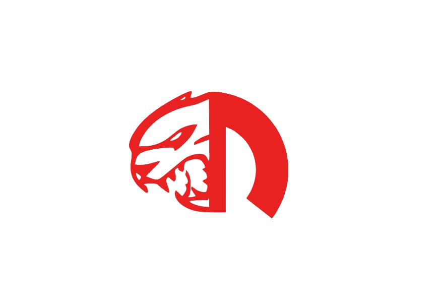 DODGE Radiator grille emblem with Mopar Hellcat logo