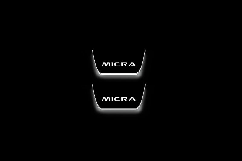 Nissan Micra V 2017+ LED Door Sills With Logo Micra
