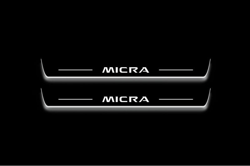 Nissan Micra V 2017+ LED Door Sills With Logo Micra