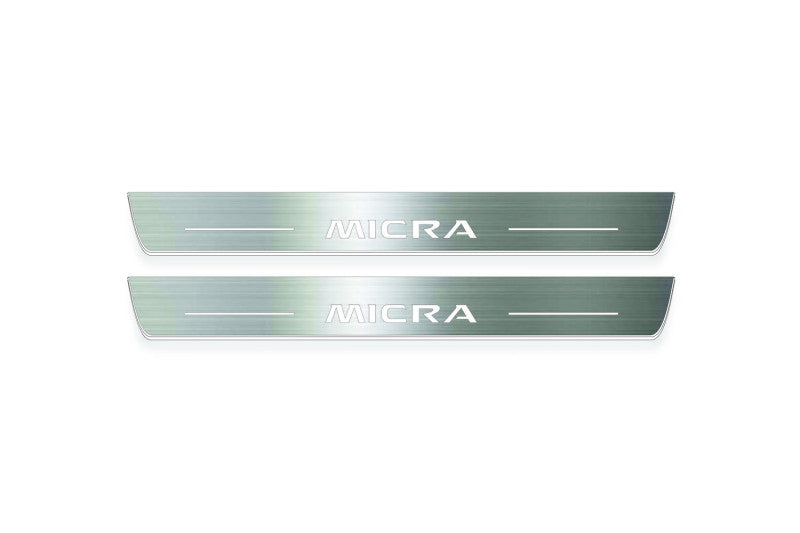 Nissan Micra V 2017+ LED Door Sills With Logo Micra