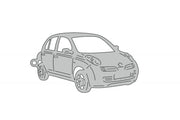 Car Keychain for Nissan Micra III 5D 2003-2010 (type 3D) Keychains opdesign