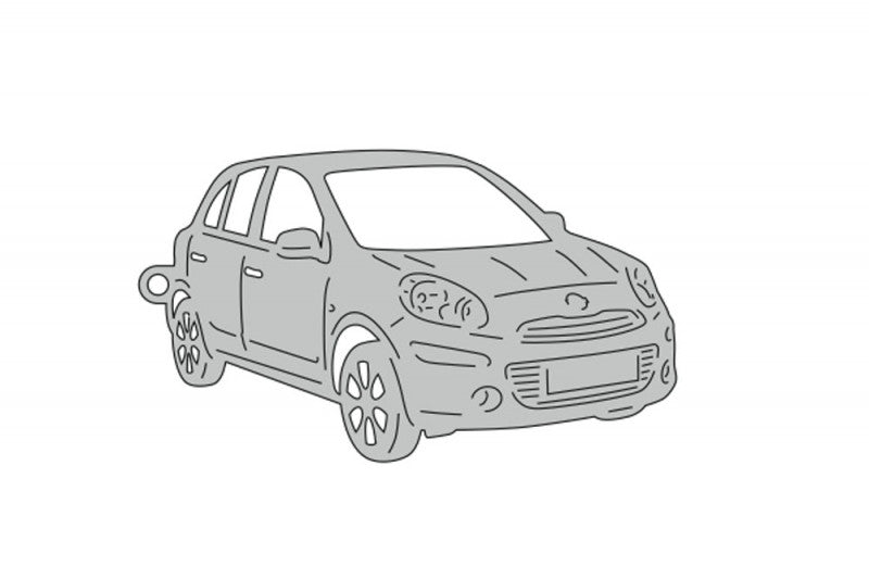 Car Keychain for Nissan Micra IV 5D 2010-2017 (type 3D) Keychains opdesign