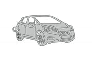 Car Keychain for Nissan Micra V 5D 2017+ (type STEEL) Keychains opdesign