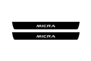 Nissan Micra V 2017+ Led Door Sill Pro With Logo Micra (Premium Painting) Nissan Led Door Sills PRO opdesign