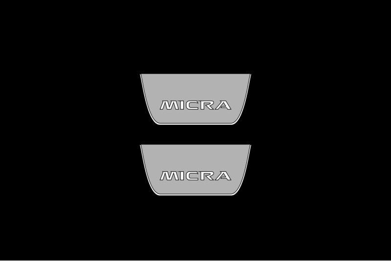 Nissan Micra V 2017+ LED Door Sills With Logo Micra Nissan Led Door Sills opdesign