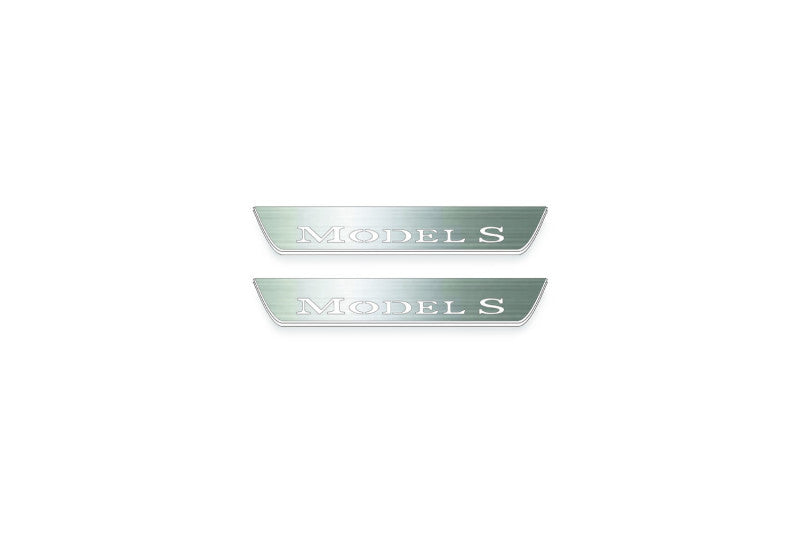 Tesla Model S LED Door Sills PRO With Logo Model S