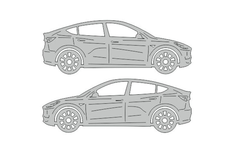 Tesla Model Y (2020+) Floor Mat Emblem Set – Stainless Steel Badges Car Mats Badges Decoin