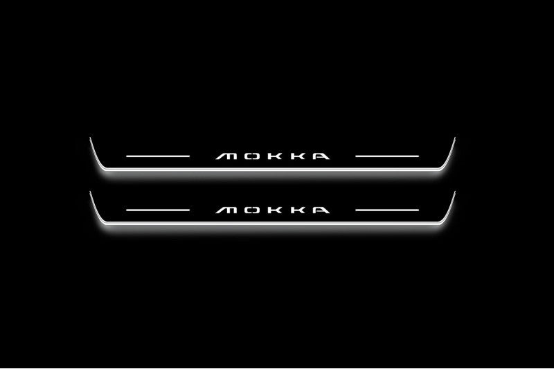 Opel Mokka II 2020+ Led Door Sills With Logo Mokka
