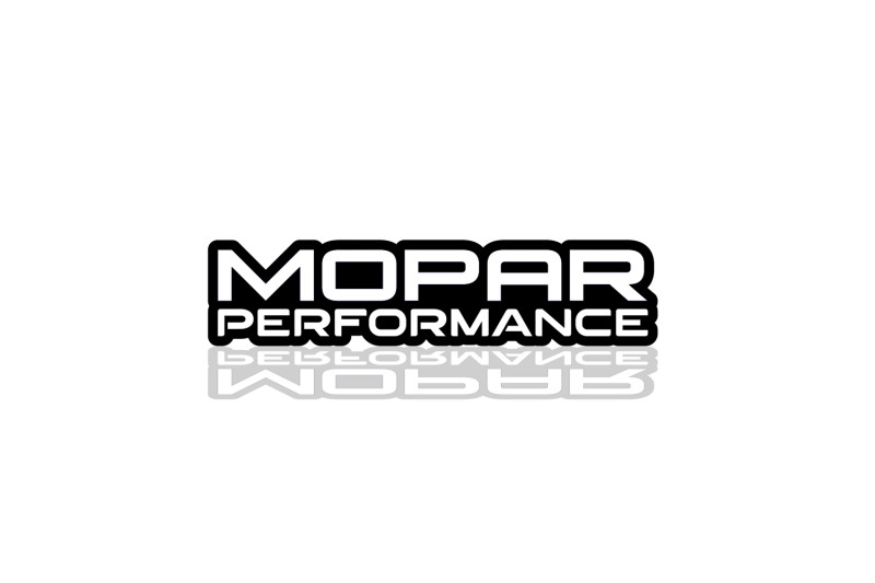 Dodge Challenger trunk rear emblem between tail lights with Mopar Performance logo