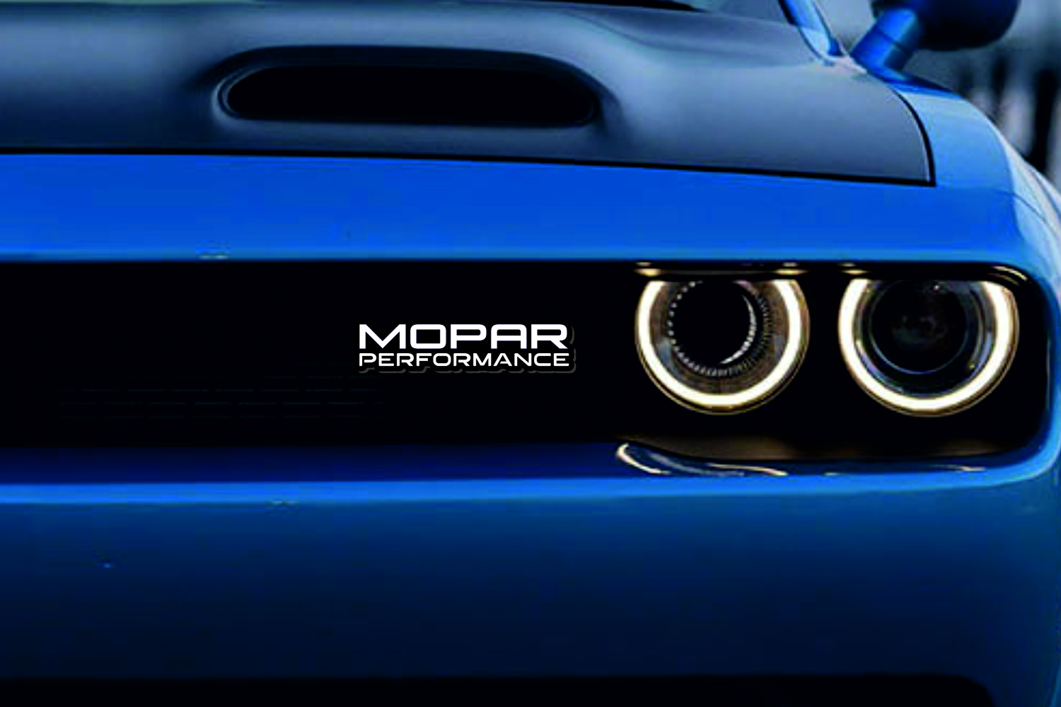 DODGE Radiator grille emblem with Mopar Performance logo