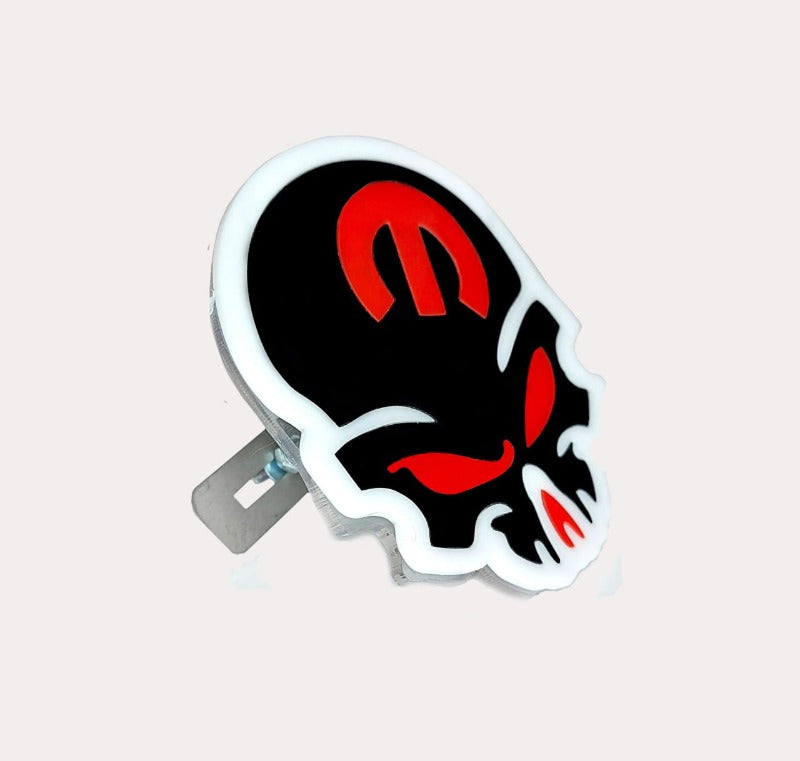 DODGE Radiator grille emblem with Mopar Skull logo (type 2) Dodge emblems decoinfabric