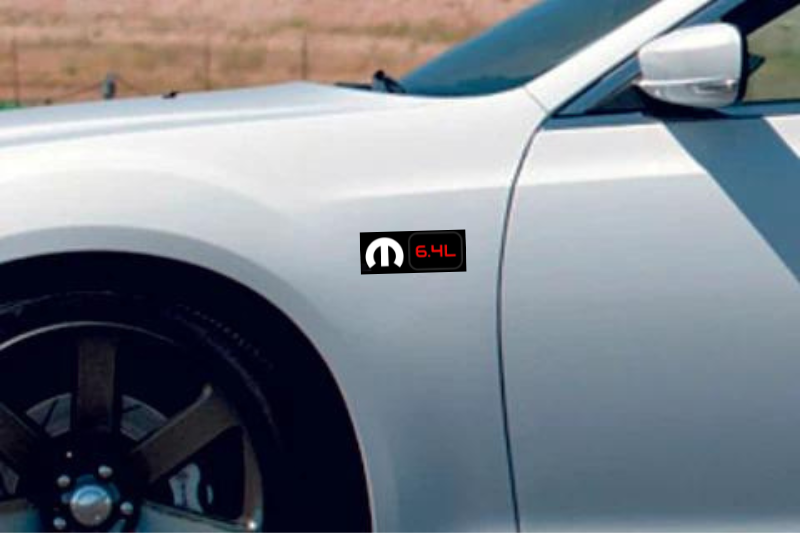 Dodge Emblem & Badges set with Mopar 6.4L logo