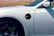 Dodge emblem for fenders with Mopar 6.4L logo (type 2) Dodge emblems decoinfabric