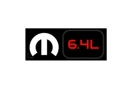 Dodge Emblem & Badges set with Mopar 6.4L logo Dodge emblems decoinfabric