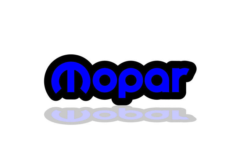 Chrysler Illuminated LED Radiator Grille Emblems and Badges with Mopar (type 5) logo Chrysler Led Emblems decoinfabric