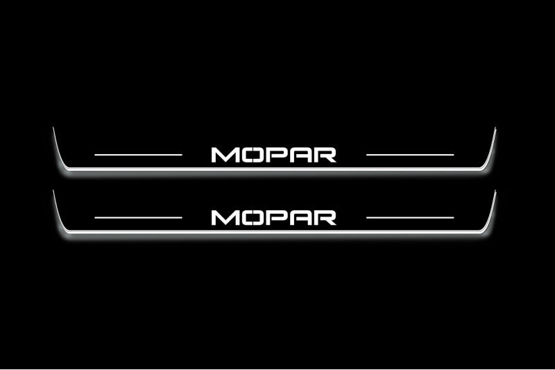 Dodge Charger 2011+ Car Light Sill With Logo MOPAR (Type 2)