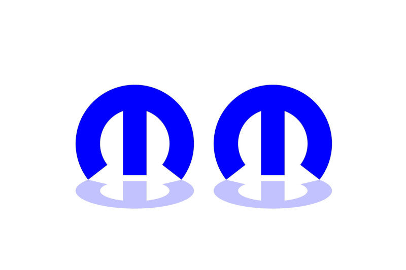 Chrysler emblem for fenders with Mopar logo (Type Mono) Chrysler emblems decoinfabric BLUE