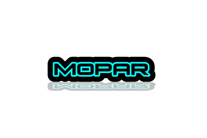 Chrysler Illuminated LED Radiator Grille Emblems and Badges with Mopar (type 4) logo Chrysler Led Emblems decoinfabric