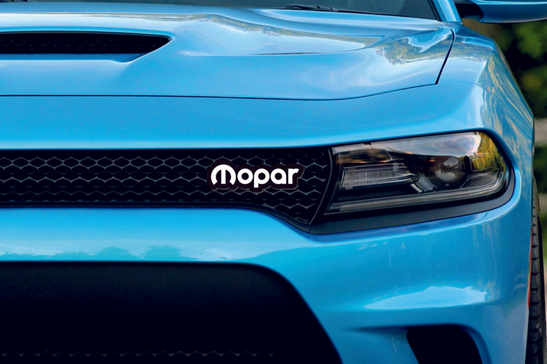 Chrysler Illuminated LED Radiator Grille Emblems and Badges with Mopar (type 5) logo Chrysler Led Emblems decoinfabric